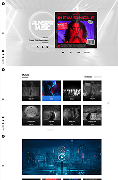 music website design portfolio 1