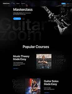 music website design portfolio 6