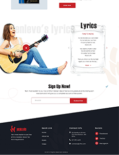 music website design portfolio 11