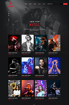 music website design portfolio 7